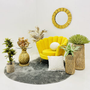 ひとり掛けソファイエロー 瀬戸市家具アスクイン